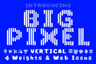Big Pixel Vertical: A Sci-Fi Display Font for Bold Branding