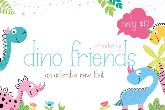 Dino Friends: A Playful Serif Font for Editorial Design