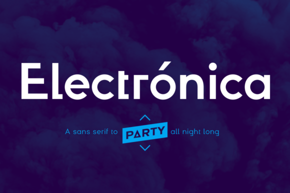 Electrónica Family: A Playful Sans Serif Font for Branding