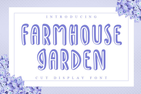 Farmhouse Garden: A Display Font That Elevates Marketing Visuals