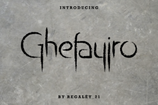 Ghefayjro: A Display Font with Texture and Soul