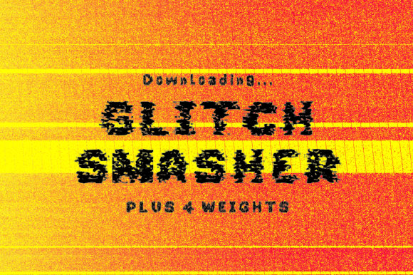 Glitch Smasher: A Bold Digital Typeface for Web Designers