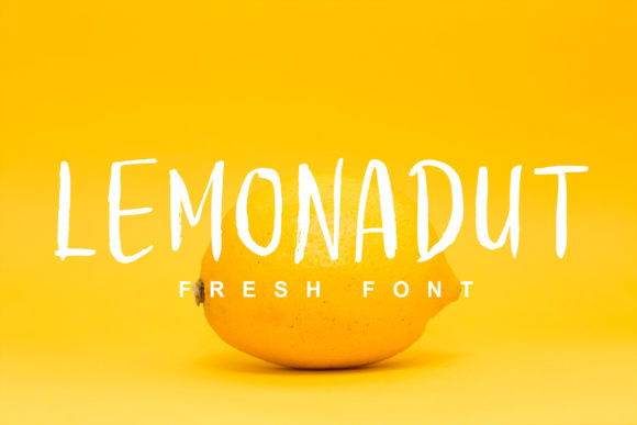 Lemonadut: A Charming Display Font for Fresh Branding