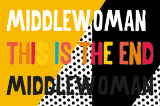 MiddleWoman: A Bold Display Typeface for Marketers