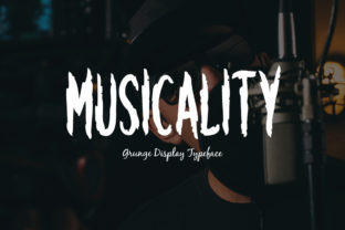 Musicality: A Bold Grunge Display Font for Digital Campaigns