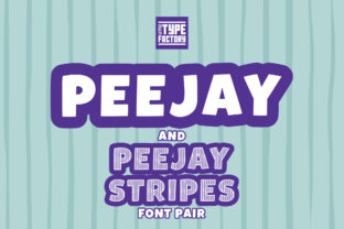 Peejay Peejay Stripes: A Playful Display Font Pair for Web