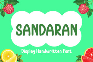 Sandaran: A Cheerful Display Font for Playful Branding