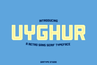 Uyghur: A Bold Retro Font with Modern Soul