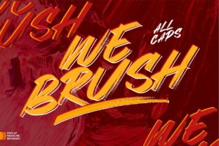 We Brush: A Bold Color Font for Digital Marketing